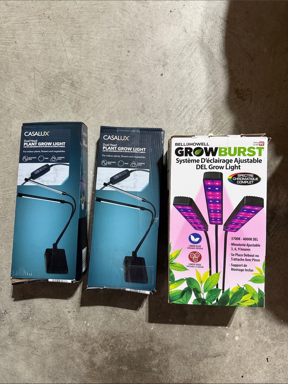 Casalux & Bell+Howell LED Grow Light Bundles